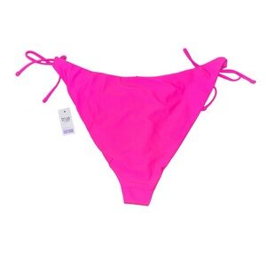 Pink bikini bottom size large